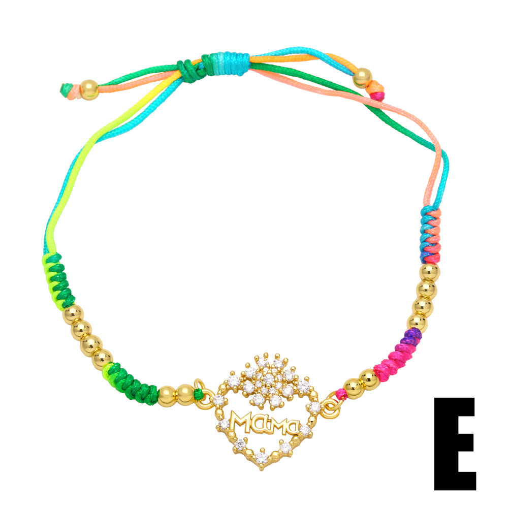 Venta al por mayor Pulsera Cobre Corazon Bohemio Dia De La Madre